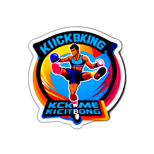 Dynamic logo kickboxingu