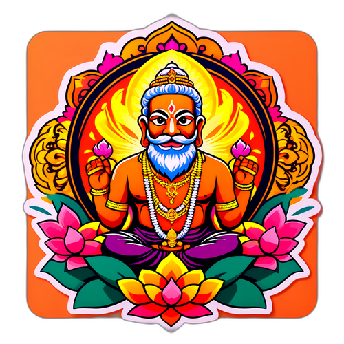 आय्यप्पा देवी का चित्र पारंपरिक वस्त्र में