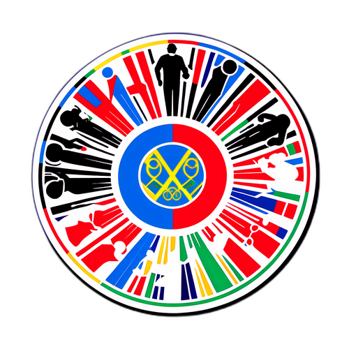 밀라노 올림픽 기념 스티커 디자인