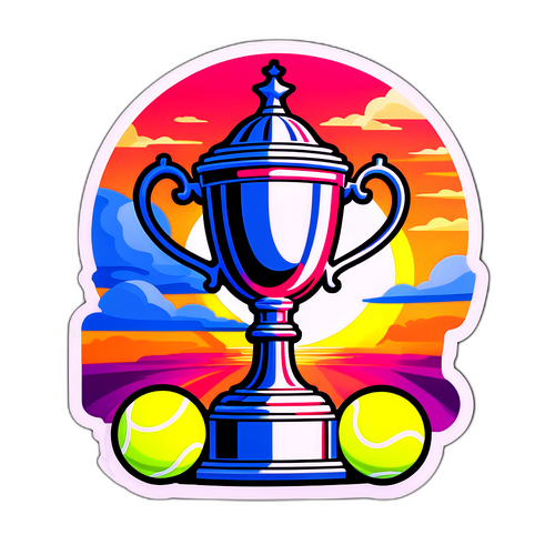 Adesivo Trofeo US Open al Tramonto