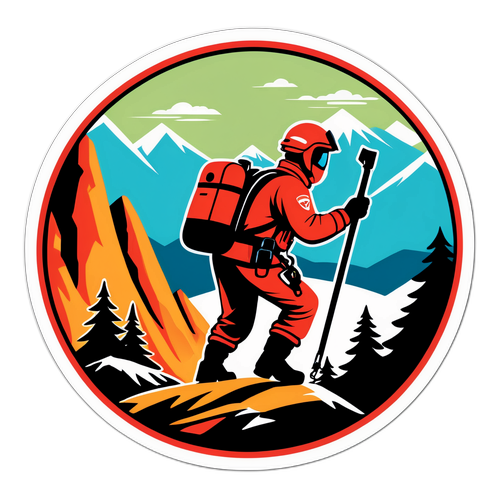 Ratownik górski w akcji