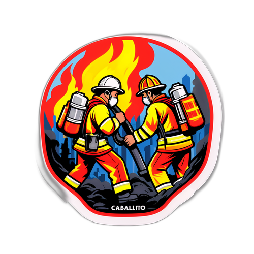 La lucha contra el fuego en Caballito