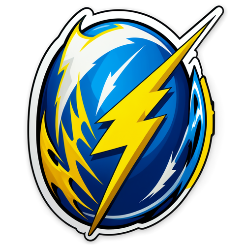 Unleash the Power: The Shocking Energy of 'Chargers Energy!' Sticker!