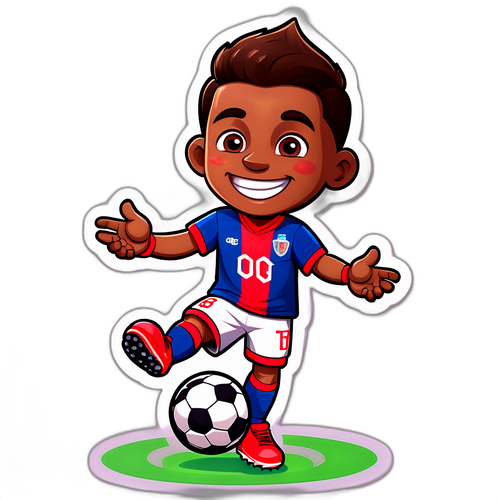 Γλυκό καρτούν του Χατζηγιαννή σε ποδοσφαιρική φανέλα