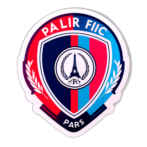Sticker de Paris FC con colores vibrantes