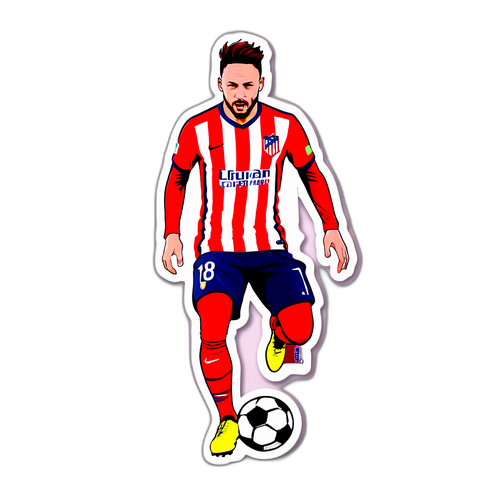Saul Niguez Hızlı Dribling Sahnesi
