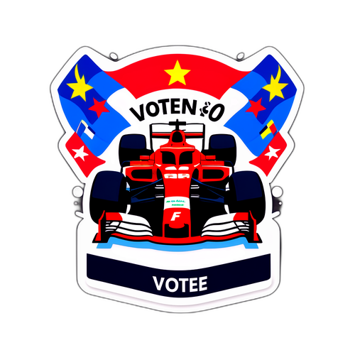 Abțibild dedicat votului F1