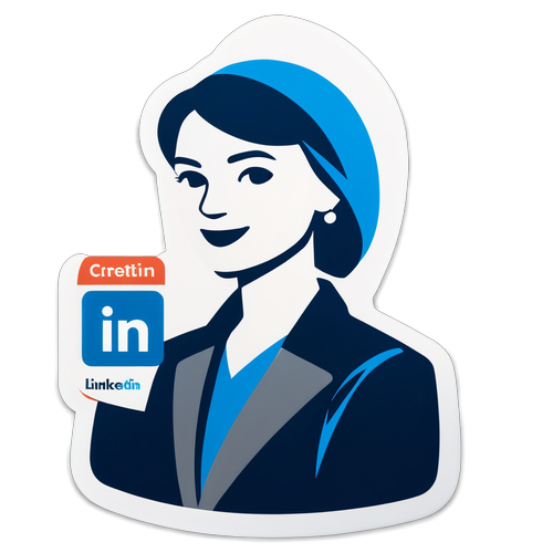 Propesyonal na Sticker na may Logo ng LinkedIn