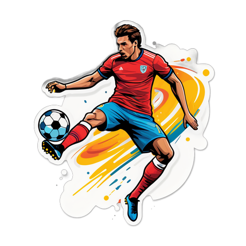 Pemain Bola Sepak Dalam Tindakan