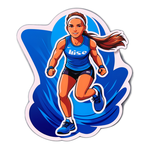 Sportieve Ilse Uyttersprot Sticker
