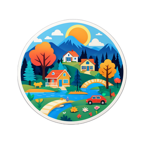 和谐社区生活场景