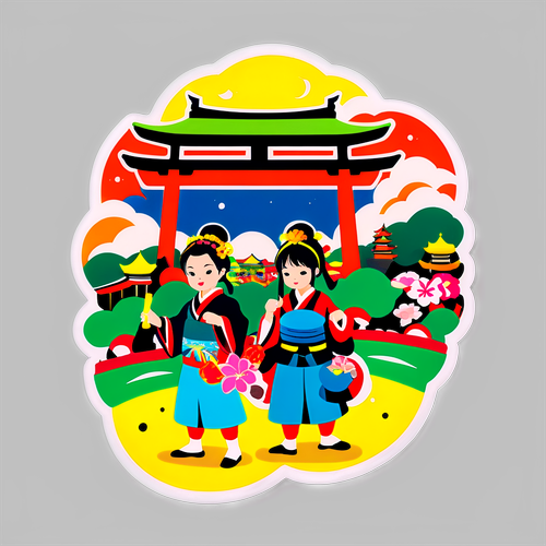 岡山の祭りシーン