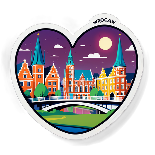 Peisaj din Wroclaw cu Arhitectură Unică și Podul Iubirii