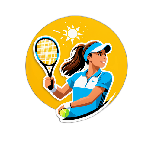 Elena Rybakina che serve