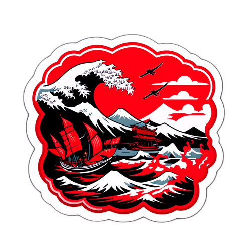 反映抗日战争文学作品的贴纸