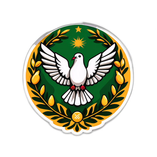 Stiker Simbol Perdamaian dan Ketahanan Gaza