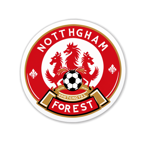 Hình ảnh Nottingham Forest, biểu tượng của vẻ đẹp trong một trận bóng đá căng thẳng