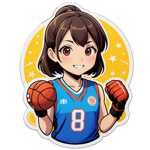 ユイ・オハシのスポーツテーマの楽しいステッカー