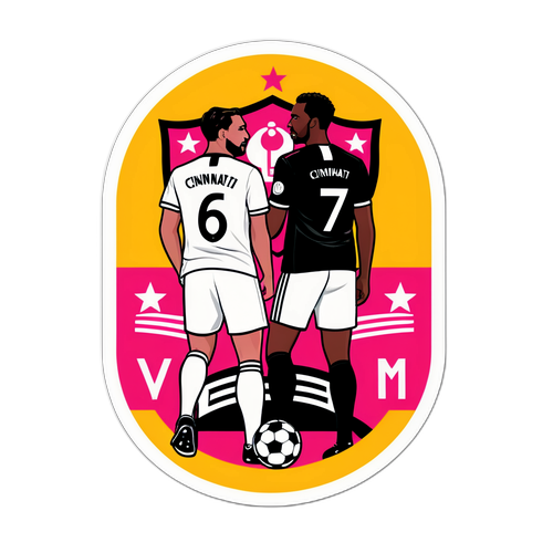 Affiche colorée pour le match Cincinnati contre Inter Miami