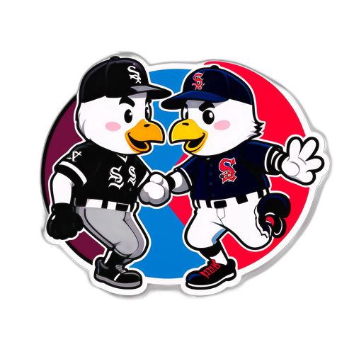 White Sox vs Twins Mascots Showdown Sticker