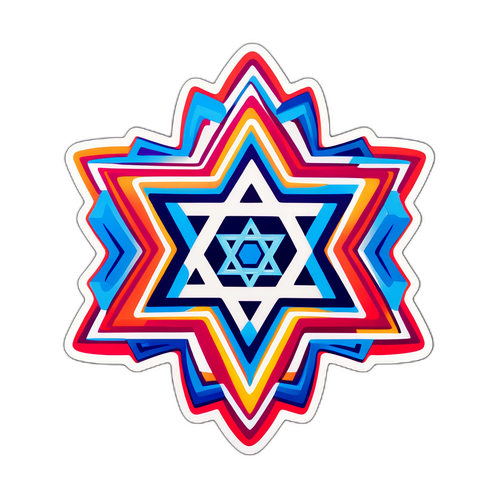 Vibrant Star of David Design
