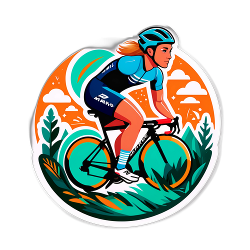 Sticker van Marijn de Vries als inspirerende atleet