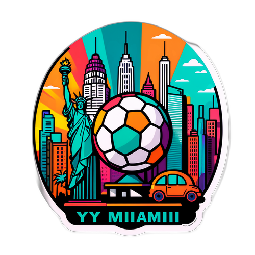 Modern Tasarım: New York ve Miami Temalı Futbol Topu