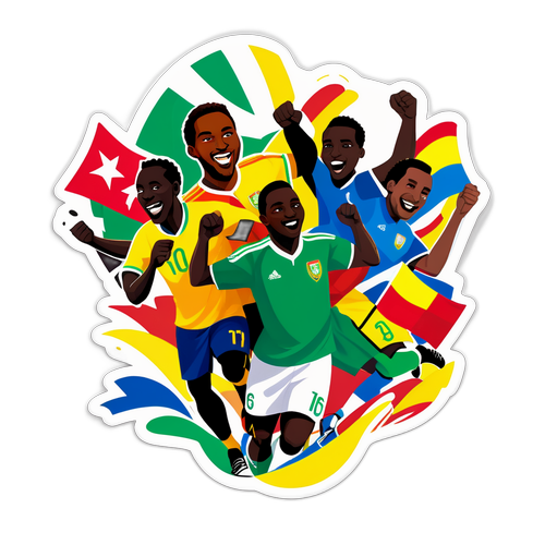 Energetisk klistermärke för AFCON