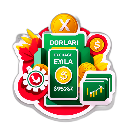 Stiker Pertukaran Dolar ke Rupiah