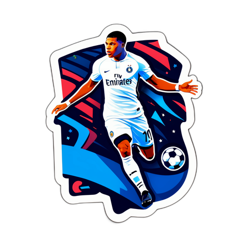 Sticker z wynikami meczów Ethana Mbappé