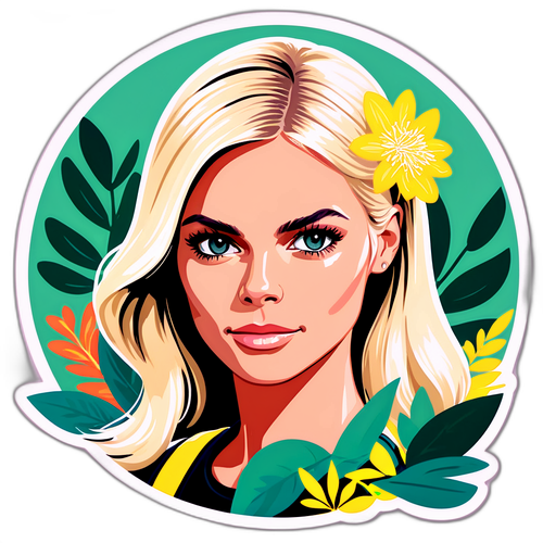 En stiliserad porträtt av Elin Nordegren