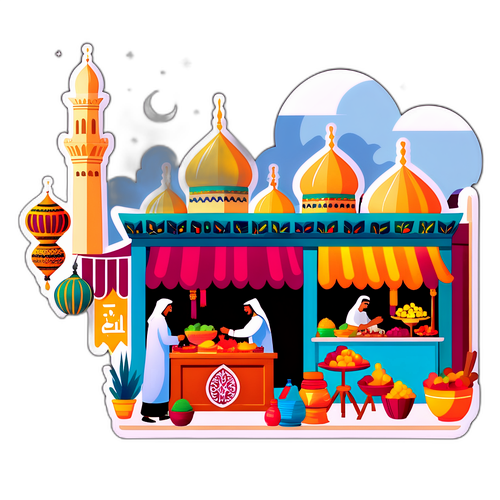 Doha Geleneksel Pazar Sahnesi