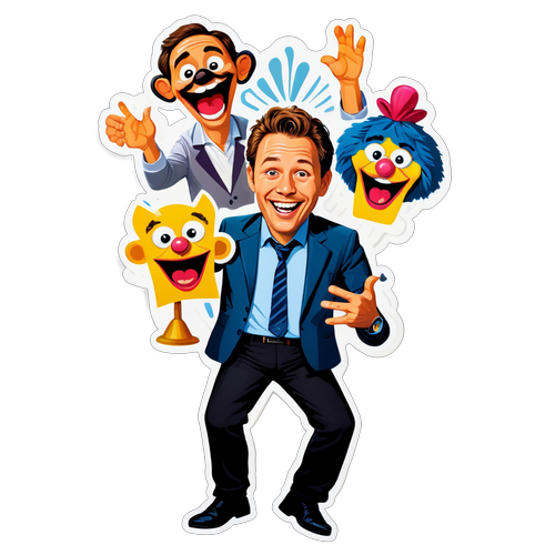 Humoristische Sticker van Jonas Van Geel