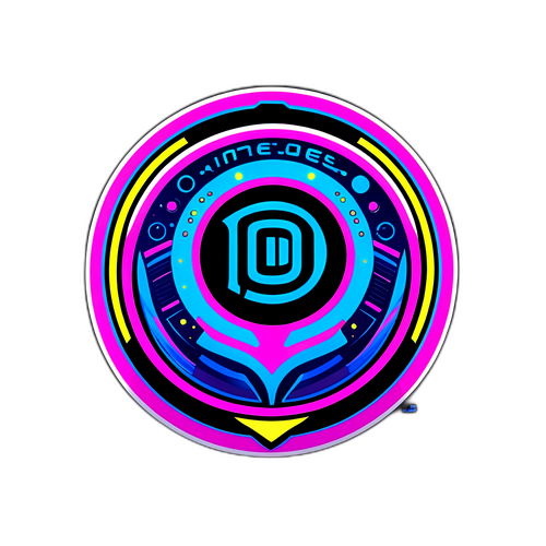 Futurystyczny naklejka z logo INTER