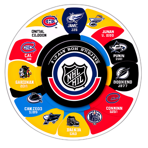 Sleek NHL Schedule with Team Logos