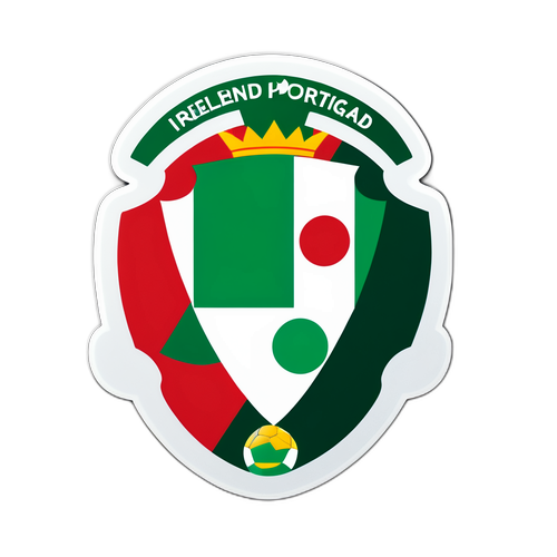 Ír-Portugál Mérkőzés Matrica