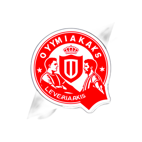 Thiết kế sticker thú vị mô tả trận đấu giữa Olympiakos và Bayer Leverkusen