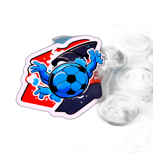 สติกเกอร์ความตื่นเต้นของแฟนบอลในสนามฟุตบอล