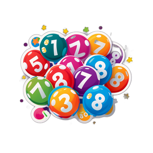 행운의 로또 숫자 스티커