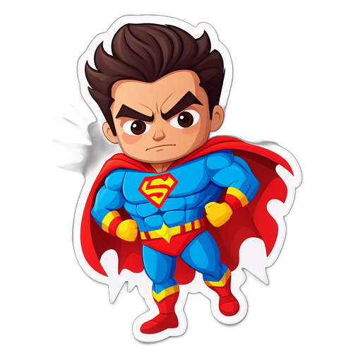 לוגו של גיא מרוז כדמות גיבור על