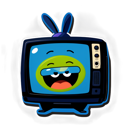 TV MidtVest Logo Klistermærke