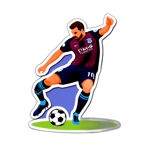 프리미어 리그 축구 선수의 순간 포착 스티커