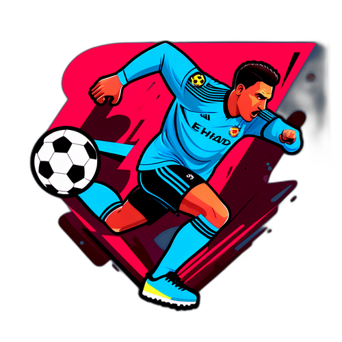 맨체스터 유나이티드 vs 웨스트햄의 순간을 포착한 스티커