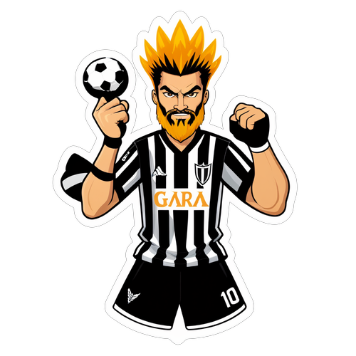 Sticker Ce Celebrează Rivalitatea Fierce dintre Aris și PAOK