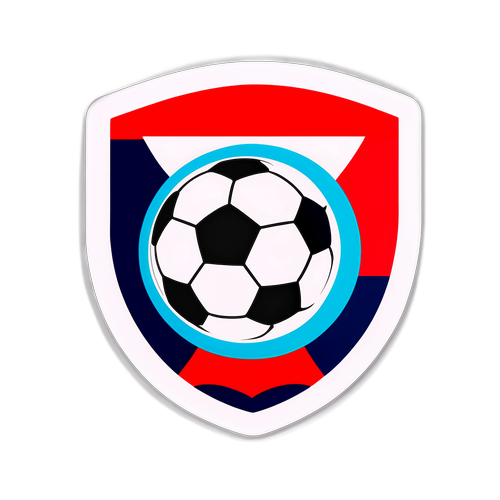 Sticker cu fotbal în cultura urbană a Olandei, reprezentând PSV