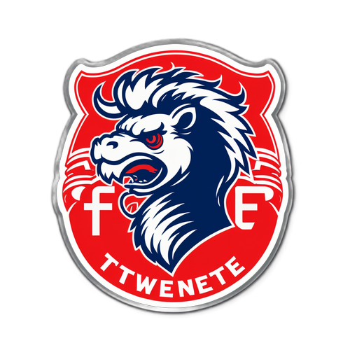 FC Twente Stickers met Clubkleuren en Voetbalontwerp voor Fans