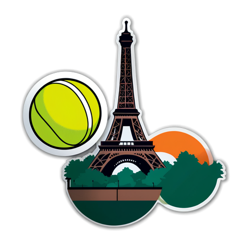 Sticker na Sumisimbolo sa French Open