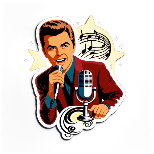 James Darren: Den Nostalgiske Musiklegende med Mic, Musiknoter og Stjerner!