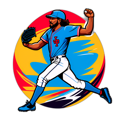 Dynamic Jesús Luzardo Pitching Sticker