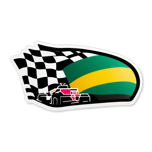 Kecepatan Melampaui Batas! Sticker F1 Kelayakan GP Brazil yang Penuh Warna dan Semangat!